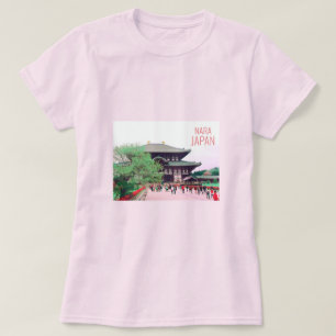 Nara Japan berühmte Tempelschreckenreise T-Shirt