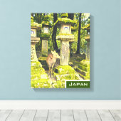 Nara Japan Reh Park Reiseprint Leinwanddruck (Insitu (Holzboden))