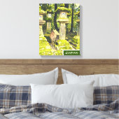 Nara Japan Reh Park Reiseprint Leinwanddruck (Insitu (Schlafzimmer))