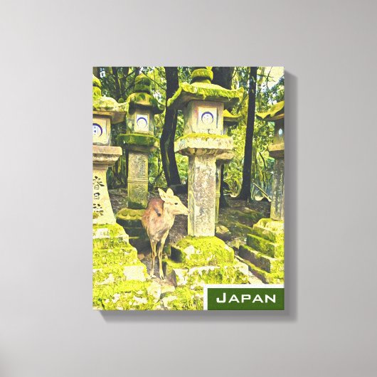 Nara Japan Reh Park Reiseprint Leinwanddruck (Vorderseite)