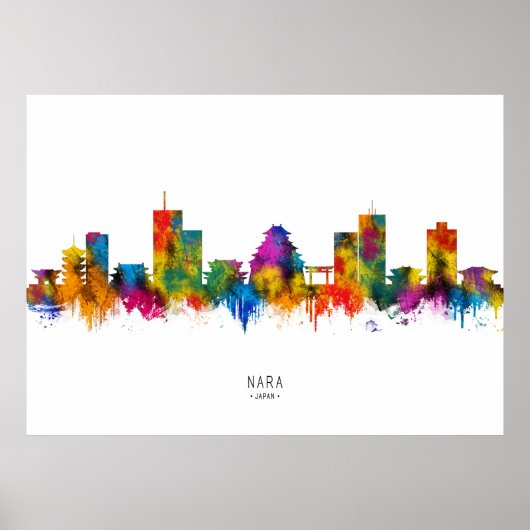 Nara Japan Skyline Poster (Vorne)