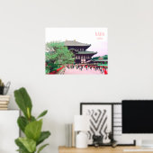Nara Japan Todai-ji Tempelfahrt Druck Poster (Heimbüro)