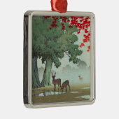 Nara Park Hasui Kawase shin hanga-Landschaft Kunst Silbernes Ornament (Rechts)