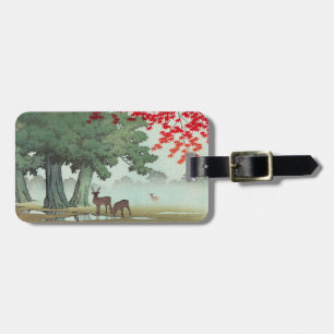 Nara Park Hasui Kawase shin hanga Landschaftskunst Gepäckanhänger