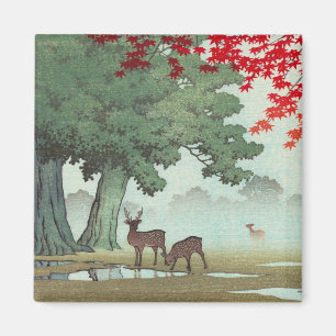 Nara Park Hasui Kawase shin hanga Landschaftskunst Magnet
