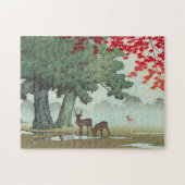 Nara Park Hasui Kawase shin hanga szenerie Art Hir Puzzle (Horizontal)