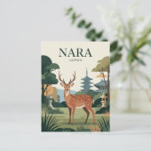Nara Park Japan Postkarte (Stehend Vorderseite)