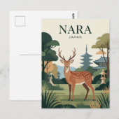 Nara Park Japan Postkarte (Vorne/Hinten)