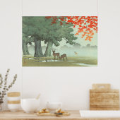 Nara Park Kawase Hasui 1953 Japanische Kunst Poster (Küche)