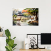 Nara Serenity - Art Print Poster (Heimbüro)