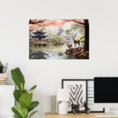 Nara Serenity - Art Print Poster (Heimbüro)