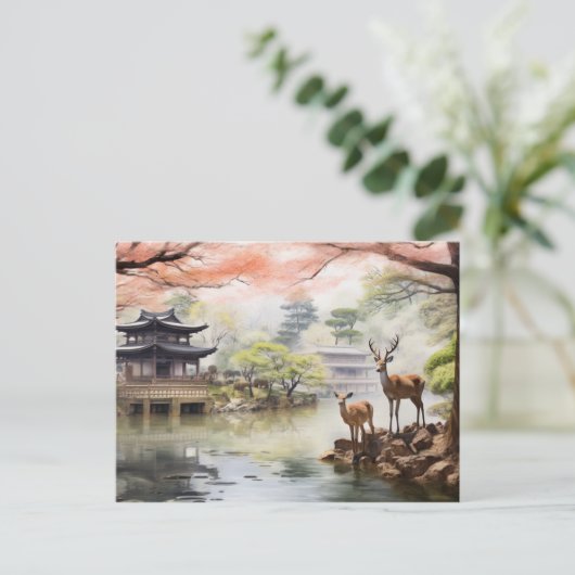 Nara Serenity - Art Print Postkarte (Stehend Vorderseite)