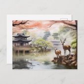 Nara Serenity - Art Print Postkarte (Vorne/Hinten)