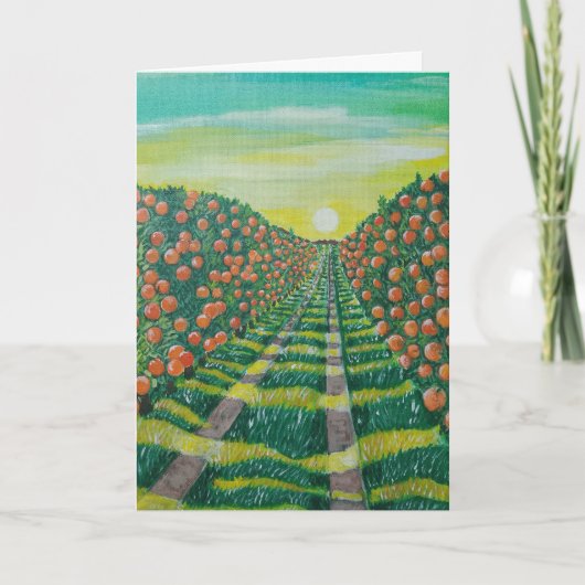 Naranjas de Valencia Malerei von Alfred Fox Karte (Vorderseite)