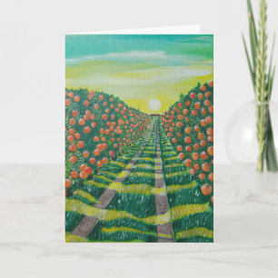 Naranjas de Valencia Malerei von Alfred Fox Karte