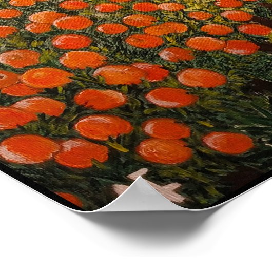 Naranjas de Valencia Malerei von Alfred Fox Poster (Ecke)