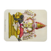 Narasimha, graviert von de Marlet (Farbe litho) Magnet (Horizontal)