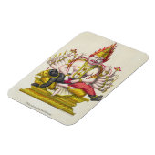 Narasimha, graviert von de Marlet (Farbe litho) Magnet (Linke Seite)
