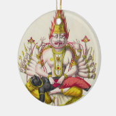 Narasimha, graviert von de Marlet (Farbelitho) Keramik Ornament (Links)