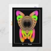 Narbe-Tarot-Karte Hinweiskarte (Vorne/Hinten)