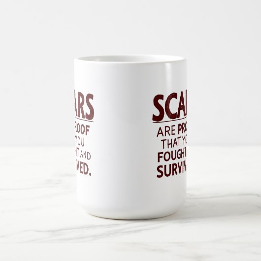 Narben des Überlebens Kaffeetasse (Mittel)
