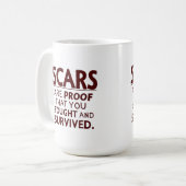 Narben des Überlebens Kaffeetasse (Vorderseite Links)