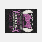 Narben erzählen eine Geschichte Hidradenitis Suppu Fleecedecke (Vorderseite (Horizontal))