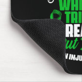 Narben erzählen Story Traumatic Brain Injury Suppo Mousepad (Ecke)
