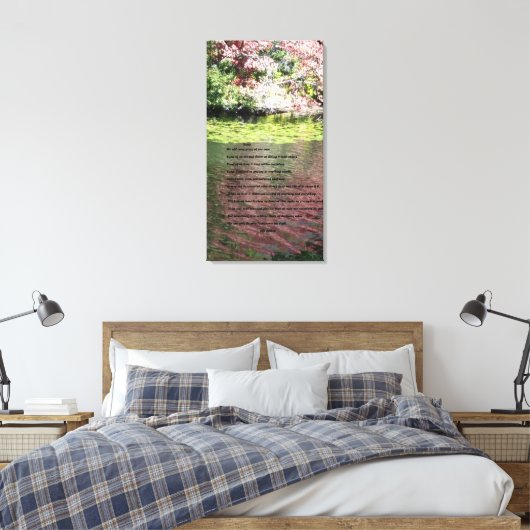 Narben Leinwanddruck (Insitu (Schlafzimmer))