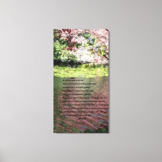 Narben Leinwanddruck (Vorderseite)