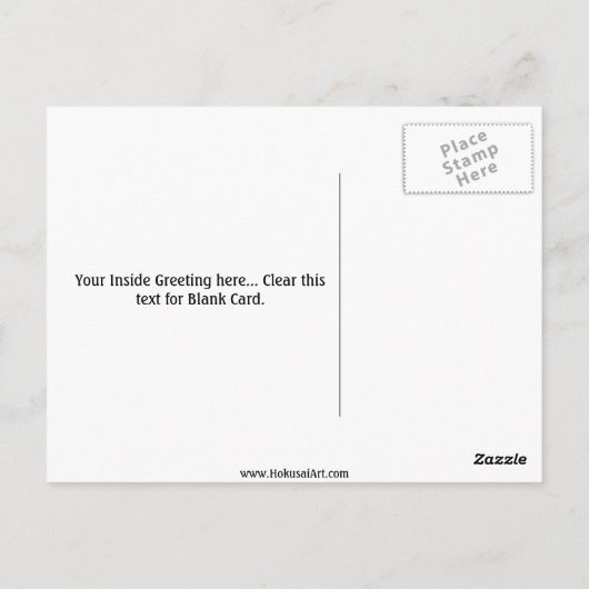 Narben oder Karotten Postkarte (Rückseite)