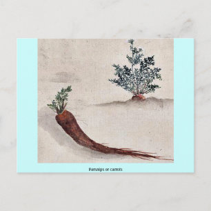 Narben oder Karotten Postkarte