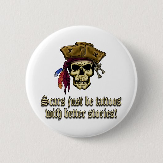 Narben sind nur Tattoos Button (Vorderseite)