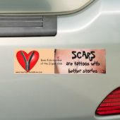 Narben sind Tätowierungen mit besseren Geschichten Autoaufkleber (Auf Auto)