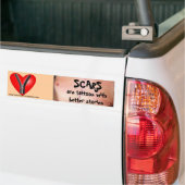 Narben sind Tätowierungen mit besseren Geschichten Autoaufkleber (Auf Lkw)