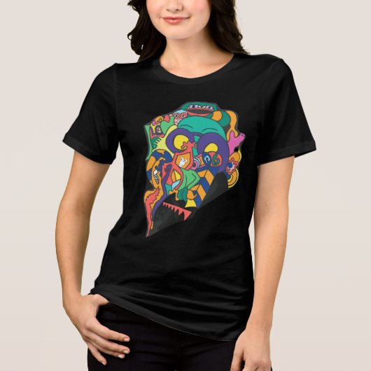 Narbengesicht Tri-Blend Shirt (Vorderseite)