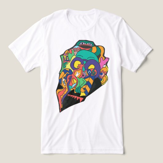 Narbengesicht Tri-Blend Shirt (Design Vorderseite)