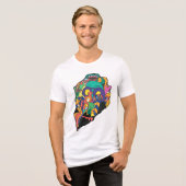 Narbengesicht Tri-Blend Shirt (Vorderseite voll)