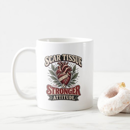 Narbengesundheit & Stärkere Einstellung Kaffeetasse (Mit Donut)