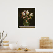 Narcisses Blancs, Jacinthes et Tulipes, 1864 Poster (Küche)