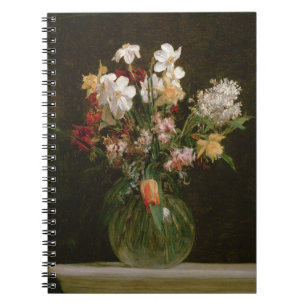 Narcisses Blancs, Jacinthes und Tulipes, 1864 Notizblock