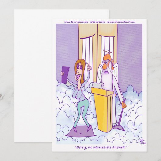 Narcissist-Flachkarte (Vorne/Hinten)