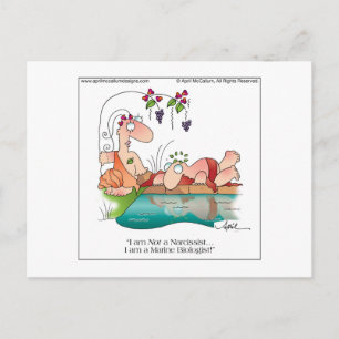 NARCISSIST Postcard bis April McCallum Postkarte