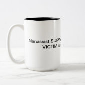 Narcissist-Tasse Zweifarbige Tasse (Links)