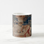 Narcissus at the Well, Medieval Tapestry Kaffeetasse (Mittel)