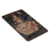 Narcissus at the Well, Medieval Tapestry Magnet (Rechte Seite)