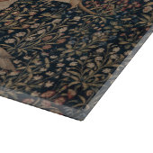 Narcissus at the Well, Medieval Tapestry Schneidebrett (Ecke)