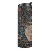 Narcissus at the Well, Medieval Tapestry Thermosbecher (Nach links gedreht)