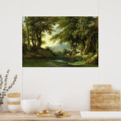 Narcissus Bewunderung seiner Reflexion Poster (Küche)