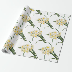Narcissus-Blume-Muster Geschenkpapier